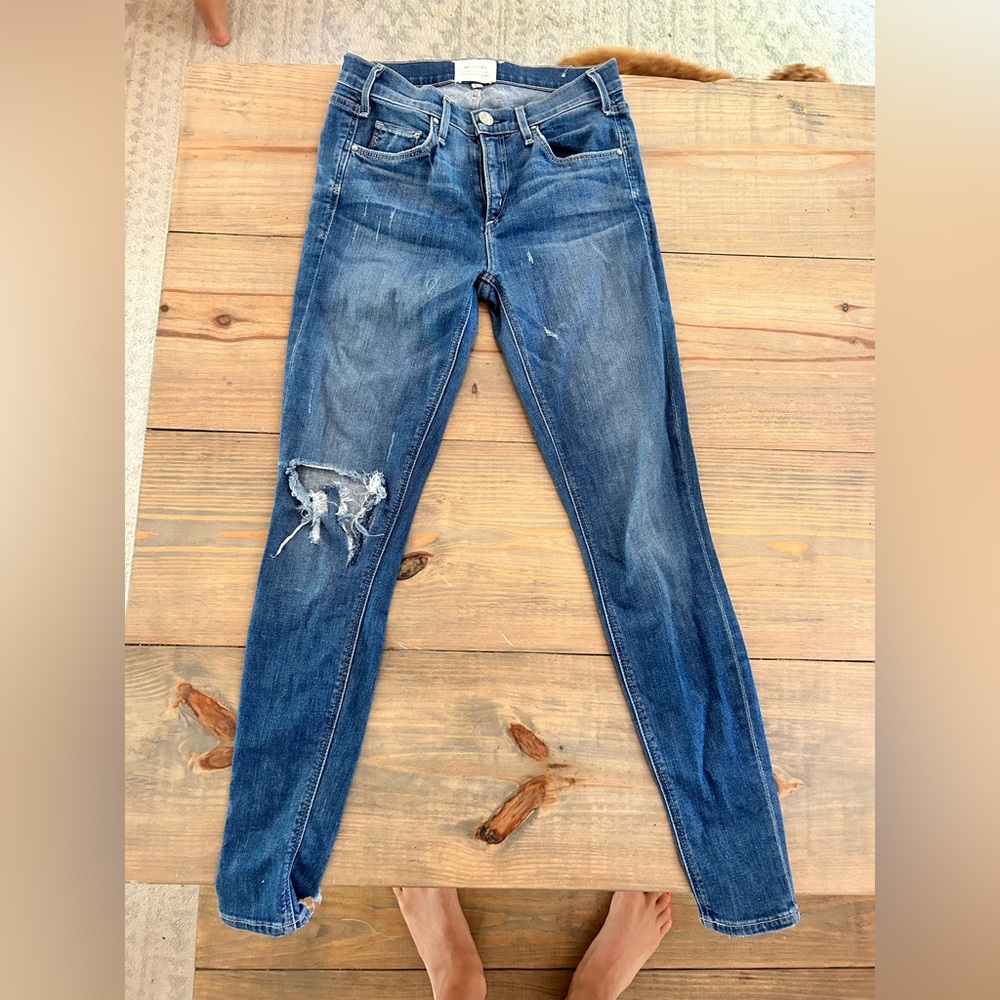 Distressed McGuire Anthropologie jeans size 26